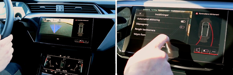 variantkodning audi etron original backkamera med spolning